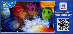 Vaisseaux lance eau - Kinder Gomove - FS128 � FS131 - 2015