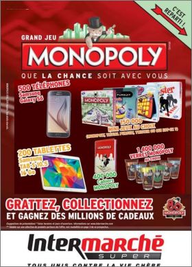 Grand jeu Monopoly - Verres et mini-jeux - Intermarch� 2015