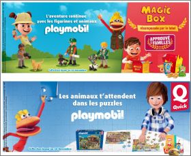 Playmobil l'aventure continue Magic Box Menu Top Quick 2015