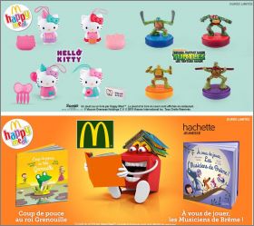 Hello Kitty / Tortue Ninja - Happy Meal - Mc Donald - 2015