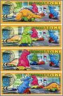 Dinotaxi - Kinder Surprise - 705 288 � 705 299  - Allemagne