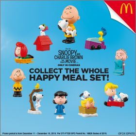 Snoopy et les Peanuts - Happy Meal Mc Donald - 2015 Belgique