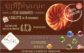 Poissons des �les - F�ves en verre Clamecy Colas - 2016