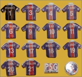 Maillots PSG - 16 F�ves Brillantes - Moulin � huile - 1998