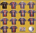 Maillots PSG - 16 F�ves Brillantes - Moulin � huile - 1998