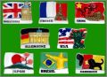Drapeaux du monde - 8 F�ves brillantes - 2011