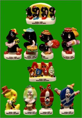 Adieu 1999 Bonjour l'an 2000 - 10 F�ves brillantes - Prime