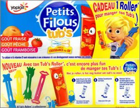 16 Tub's Roller  collectionner Petits Filous Yoplait - 2016