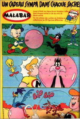 Looney tunes - Figurines monochromes - Malabar - 1983