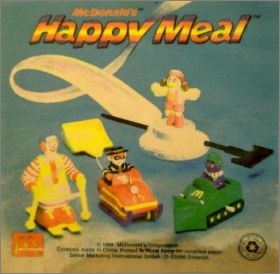 Sports d'Hiver - 4 jouets - Happy Meal - McDonald's - 1994
