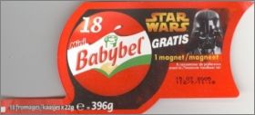 Star Wars - 4 magnets gonflable - Babybel  2005 - Belgique