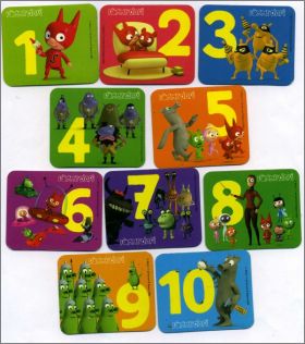 SAMSAM - 10 Magnets - Pomme d'Api - 2009