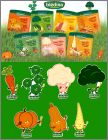 Les L�gumes - 7 magnets - Bl�dina - 2014