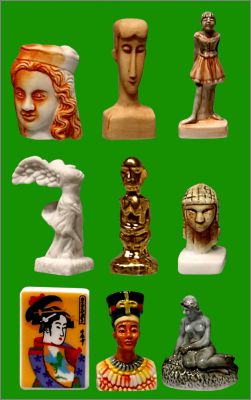 L'art et la Femme - 9 F�ves mates et brillantes - 2010