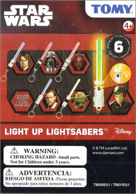 Star Wars - 6 Mini Sabres Laser - Porte-cl�s - Tomy - 2016