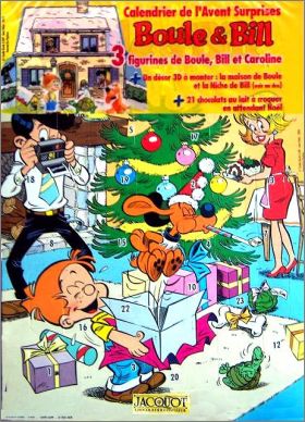 Boule & Bill Calendrier de l'Avent Jacquot Chocolatier 2007