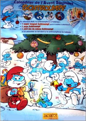 Schtroumpf Calendrier de l'Avent Jacquot Chocolatier 2007
