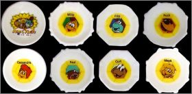 Maya l'Abeille et ses Amis - 8  F�ves assiettes - Prime 2004