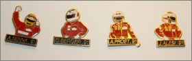 Pilotes Formule 1 (F1) - Pin's - 1991