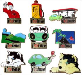 J'aime Shell -  9 Pin's - Shell