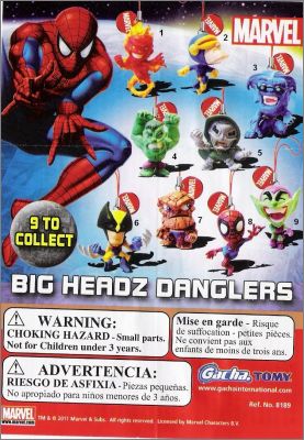Marvel Big Headz Danglers - Gacha/Tomy - 2011