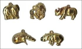 Animaux Sauvages (pendentifs) - F�ves Dor�es