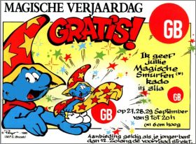 Le Schtroumpf Magique - Figurine Peyo - GB - 1990 - Belgique