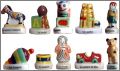 Jouets d'autrefois - 10 F�ves brillantes - Nordia - 2003