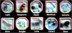 Animaux Encadr�s - 10 F�ves Brillantes - 2009