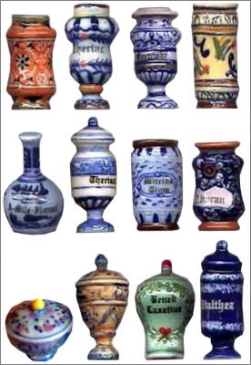 Fa�ences d'Apothicaire - 12 F�ves brillantes - Thiolat 2002