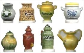 Les pots en gr�s - 8 F�ves Brillantes - 2005