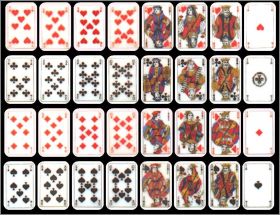 Jeu de 32 cartes - 32 F�ves Brillantes - Clamecy - 1996