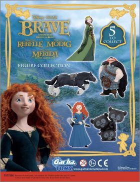 Rebelle ( brave ) - Disney - Pixar -  5 Figure Gacha - Tomy