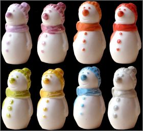 Bonhommes de neige - 8 F�ves Brillantes - 2016