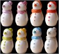 Bonhommes de neige - 8 F�ves Brillantes - 2016