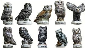 Les Chouettes II - 10 Feves Brillantes - Alcara - 1999