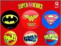 Super héros DC Comics - 6 Badges "métal" - Quick 2001
