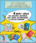 Ast�rix - 4 Mini-jeux � collectionner - Buffalo Grill - 2016
