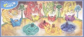 Toupies dragons - Kinder Gomove - SD036 � SD039 - 2016