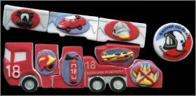 Camion de Pompiers - Puzzle - 10 f�ves Brillantes - 2010