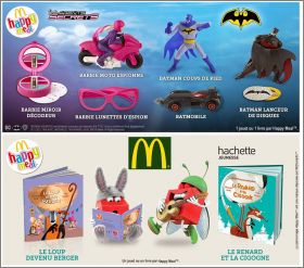 Barbie / Batman Agents Secrets Happy Meal - Mc Donald - 2016