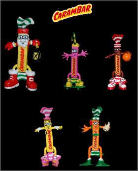Carambar - 5 Figurines - Cadbury - 1998