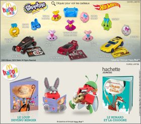 Shopkins et Hotwheels - Happy Meal - Mc Donald - 2016