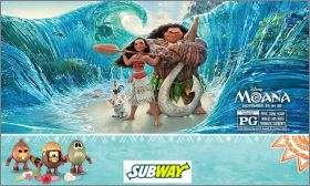 Vaiana la l�gende du bout du monde Menu Kids pak Subway 2016