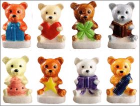 Oursons - 8 f�ves brillantes - Auchan - 2017