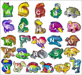 Alphabet Dinosaures - Magnets Fruchtzwerge Danone Allemagne