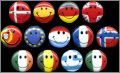 Smiley aux couleurs de l'Europe - 13 F�ves brillantes - 2010