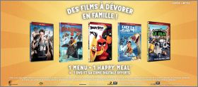 1 Menu (maxi) + 1 Happy Meal = 1 DVD - Mc Donald - 2017