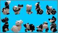 Chats noirs et blancs  - 10 F�ves brillantes - Prime 2015