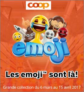 Emoji - 24 figurines � collectionner - Coop Suisse - 2017